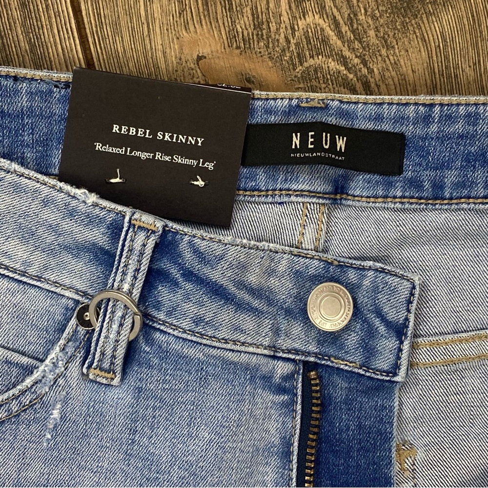 NEUW Denim Rebel Skinny Distressed Jeans Size 32x32 - Picture 10 of 12